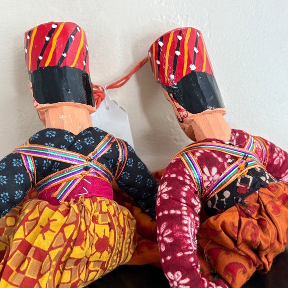 SOLD Bombay Store puppet couple, unique, vintage; FB$25 - Picture 5 of 8